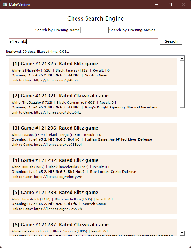 GitHub - tylerhgv/chess-search: A simple search engine that allow ...