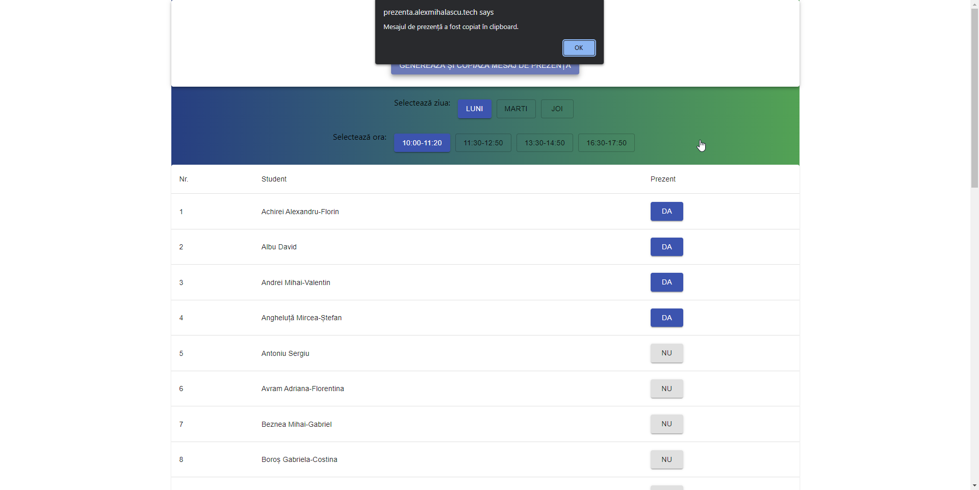 Github Alexmihalascu Attendancehelper