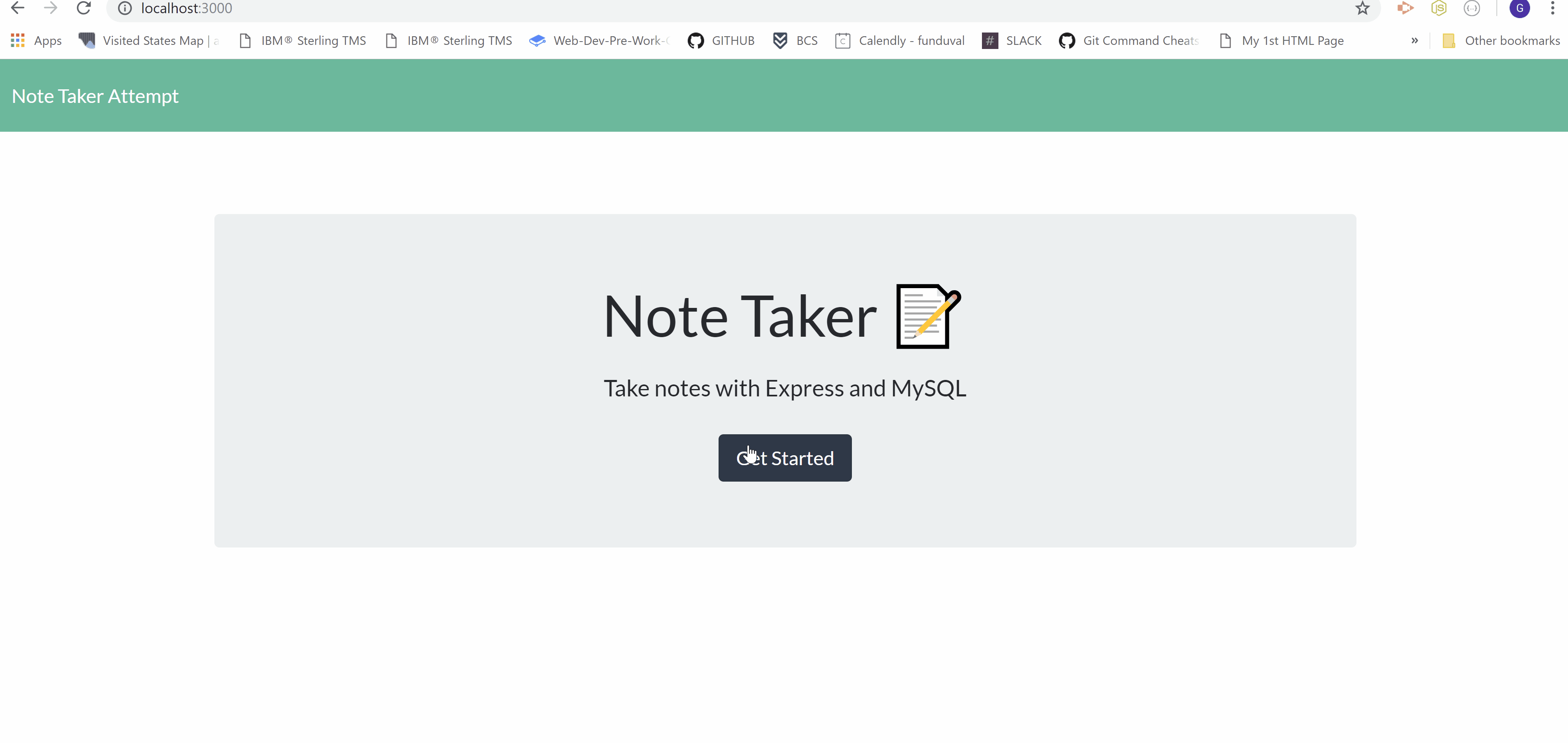 GitHub - GiselleMudge/NoteTaker: Note Taker app Using Node and Express ...