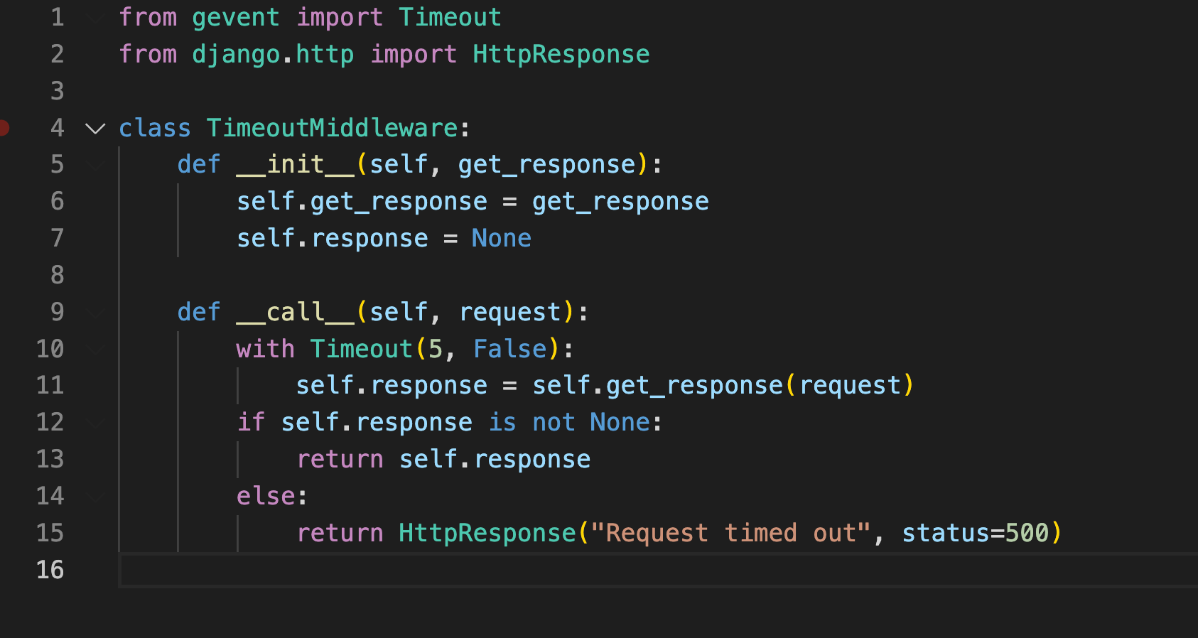 Not able to set response timeout for gevent greenlets. Production ...