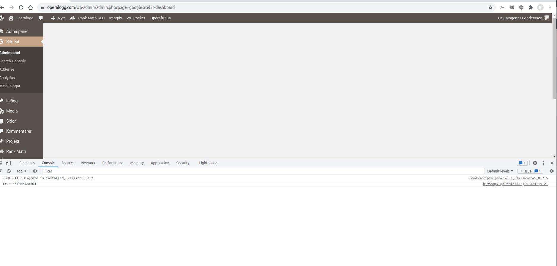 Blank SK dashboards · Issue #4445 · google/site-kit-wp · GitHub