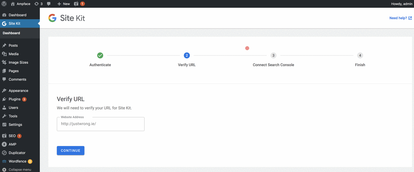 Blank screen on setup · Issue #97 · google/site-kit-wp · GitHub
