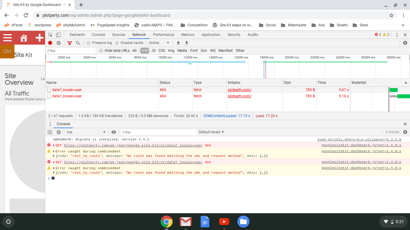 Modules remain loading no route was found matching the url and request method · Issue 1233