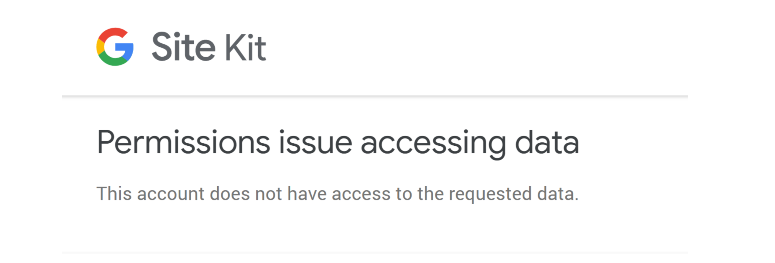 Revise global "Permissions issue accessing data" notice for additional ...