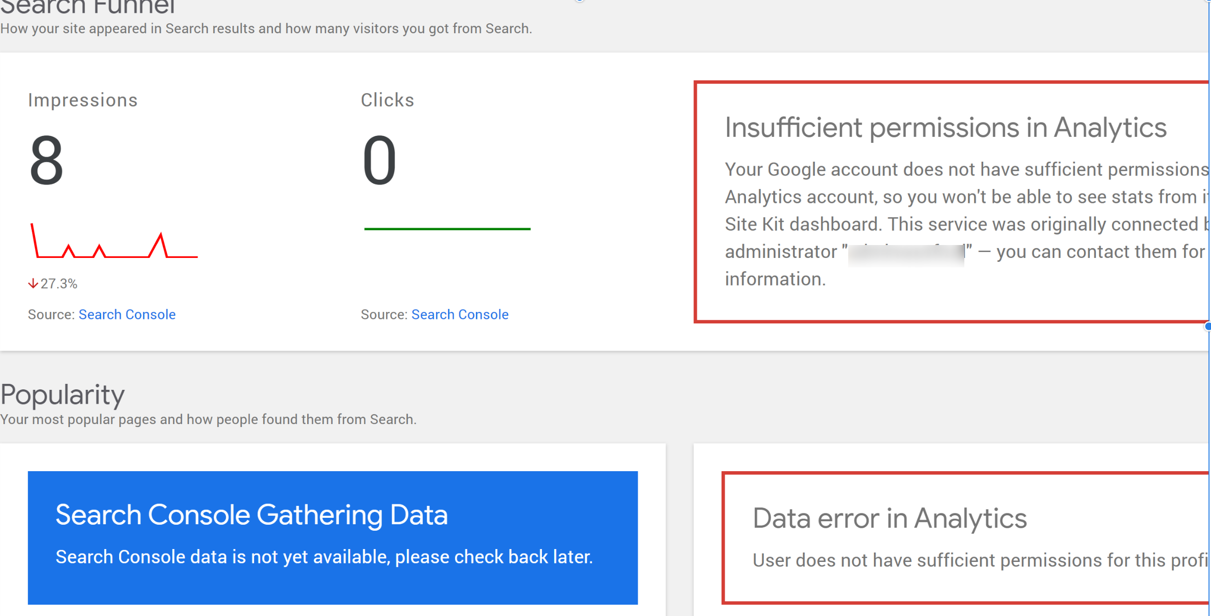 Revise global "Permissions issue accessing data" notice for additional ...