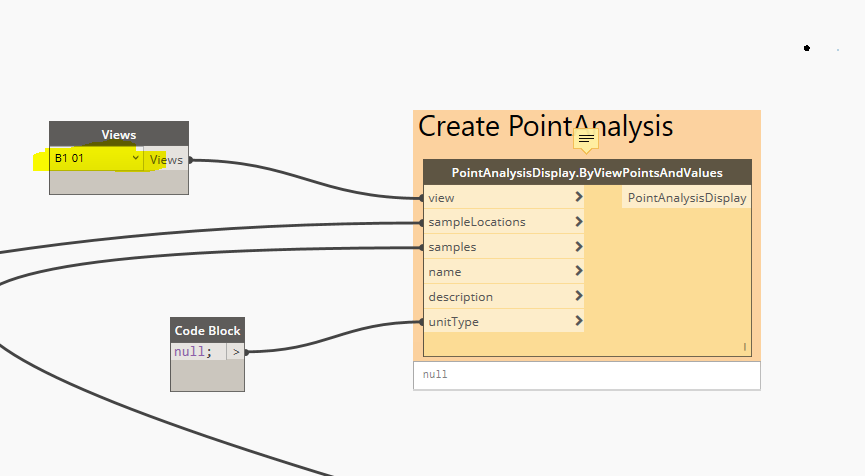 PointAnalysisDisplay.ByViewPointsAndValues node not recognising area ...