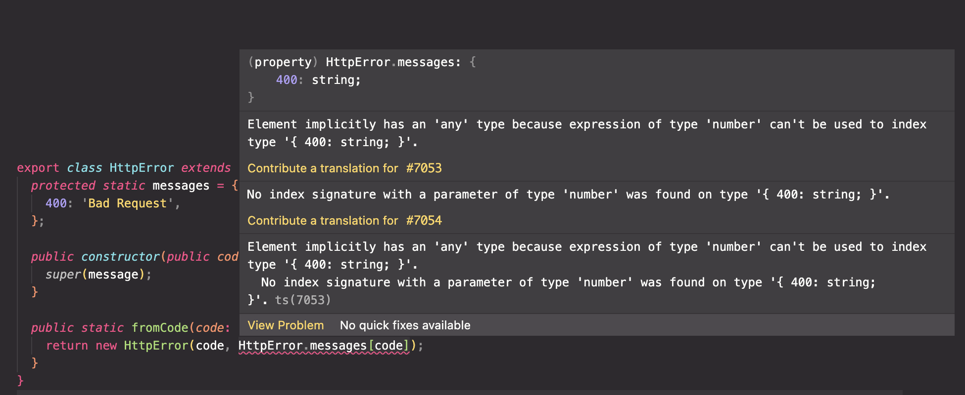 Example file need updates · Issue #79 · adriengibrat/ts-custom-error ...