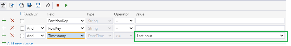 There is no border for the Timestamp's value field under Query builder ...