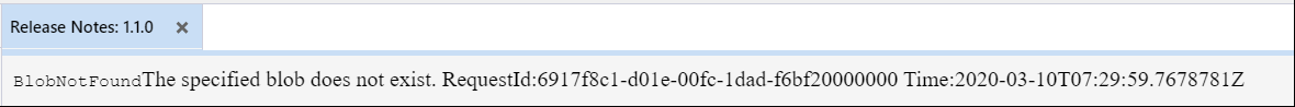 The release notes content is incorrect when clicking 'View Release ...