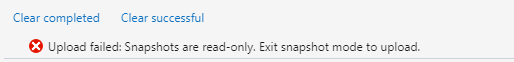 Put the error message in the activity log when dragging and dropping ...