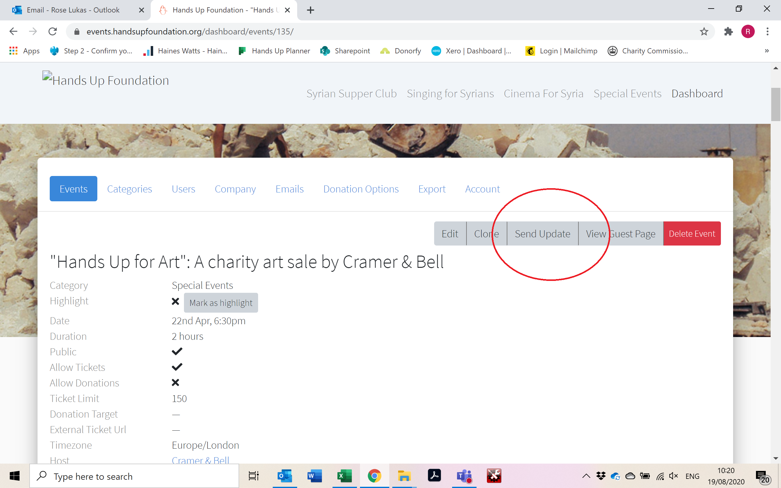 Host users to be able to send 'Event Update' · Issue #282 ...
