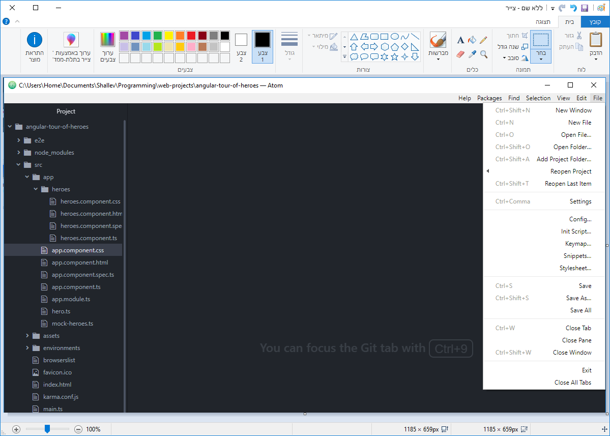Menu bar and menus are aligned to the right when they aren't translated ...