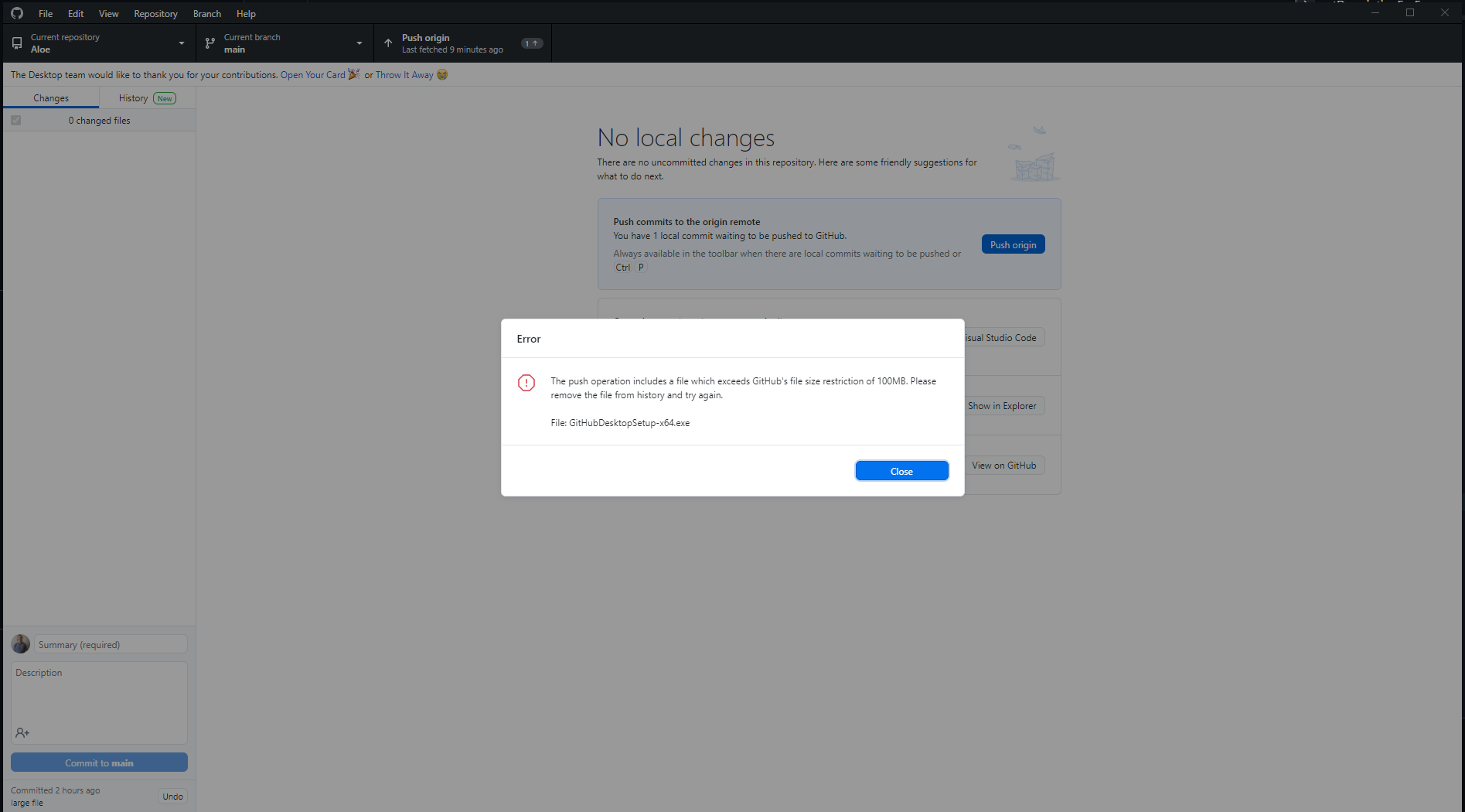 git: 'remote-https' is not a git command. see 'git... Add file name to file exceeds size limit error by ADustyOldMuffin ...