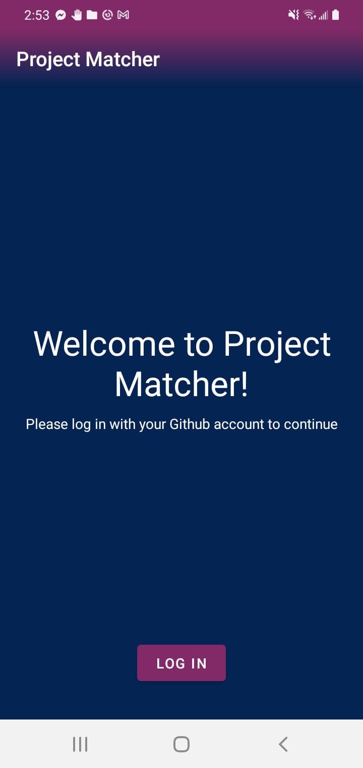 GitHub - Celinarabe/project-matcher: Project Matcher helps developers ...