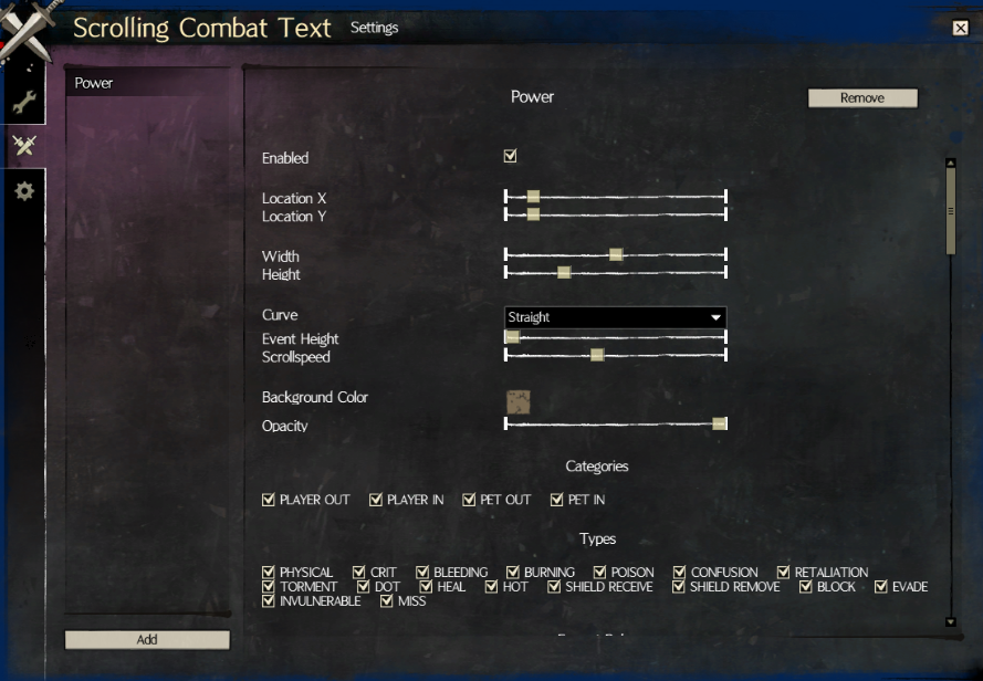 Scrolling Combat Text Module | Blish HUD
