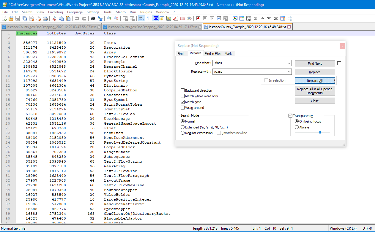 Replace All operation can be extremely slow · Issue #9318 · notepad ...