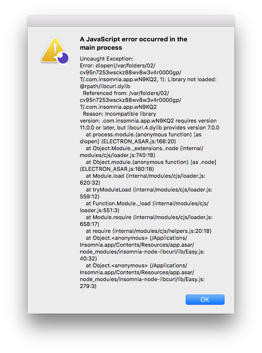 A JavaScript error occurred in the main process · Issue #1736 · Kong ...