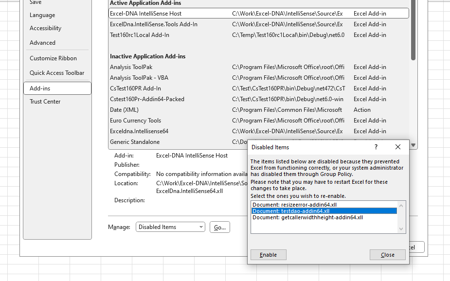Xll Addin · ExcelDNA ExcelDna · Discussion 630 · GitHub