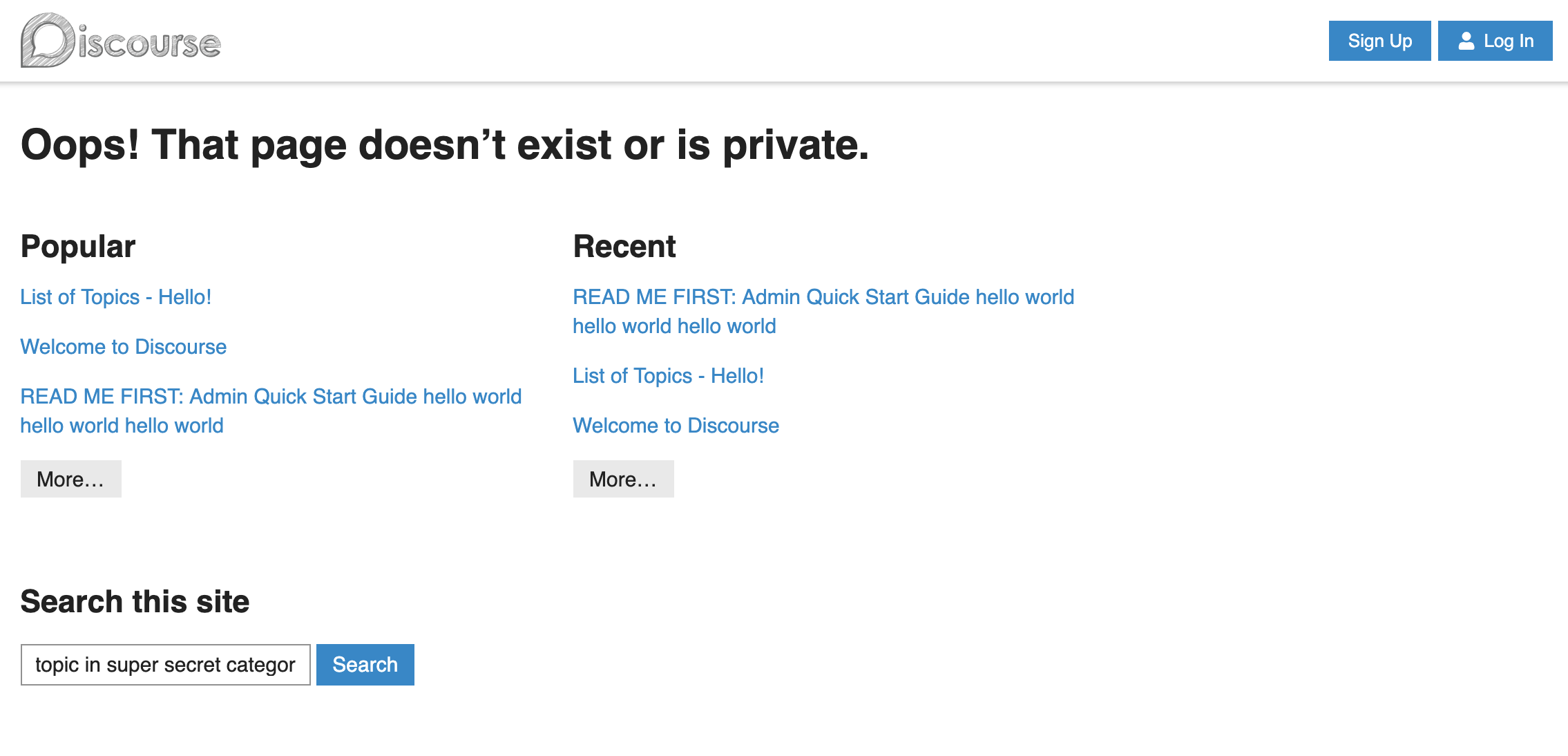 topic in super secret category