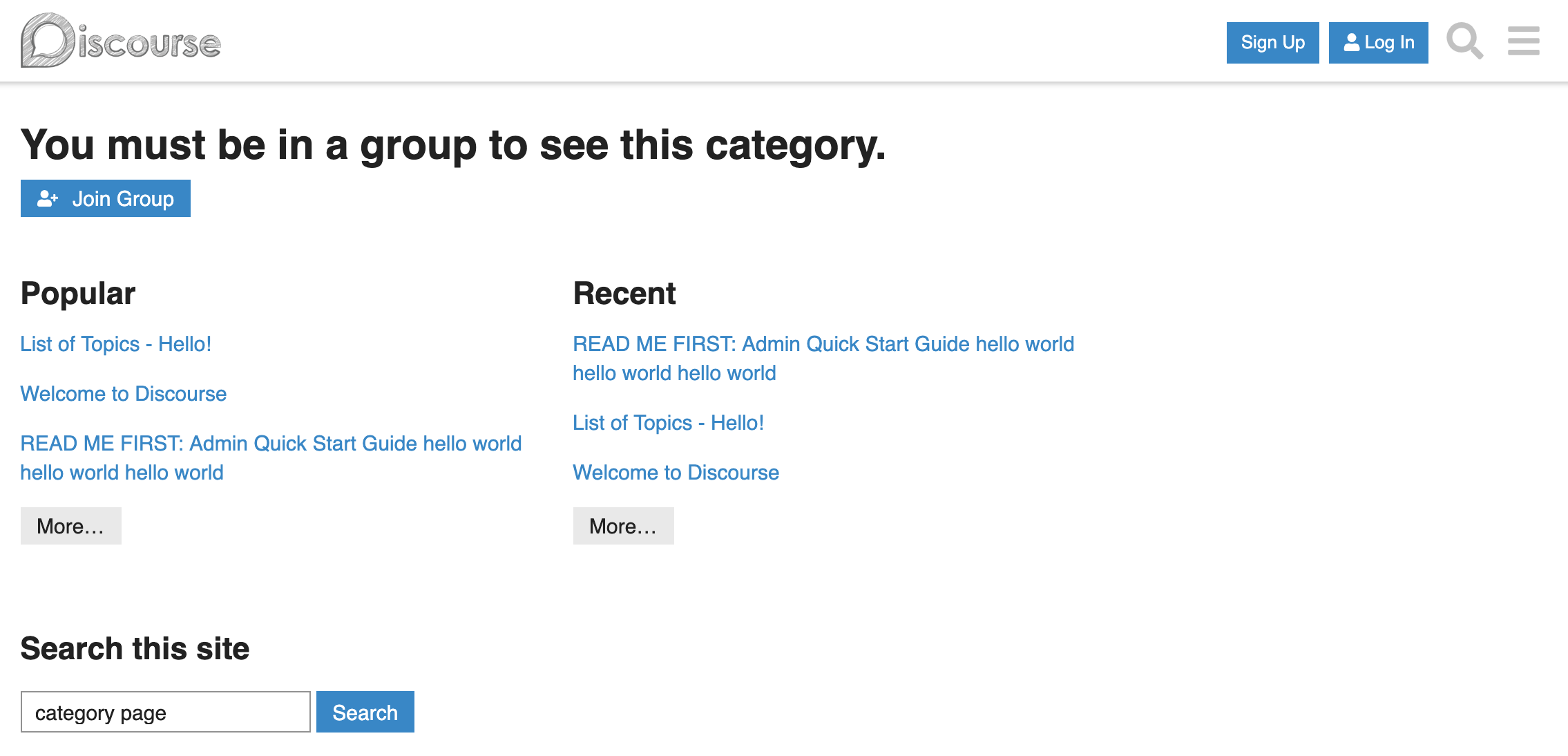 category page