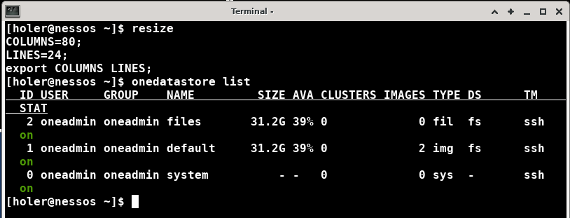 CLI output contains extra columns · Issue #4974 · OpenNebula/one · GitHub