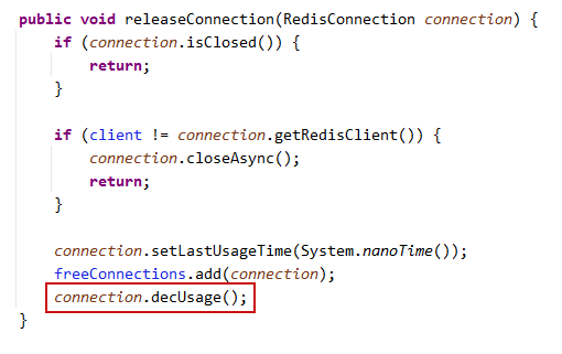 incUsage is not called when acquireConnection -> createConnection ...