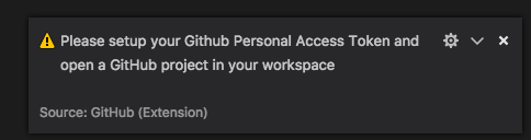 Please setup your Github Personal Access Token and open a Github ...