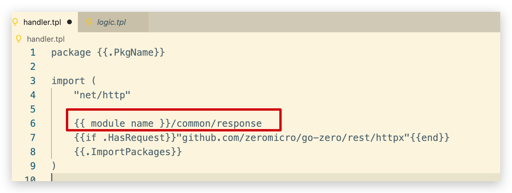 Does the goctl template variable get the go mod name? · Issue #3416 ...