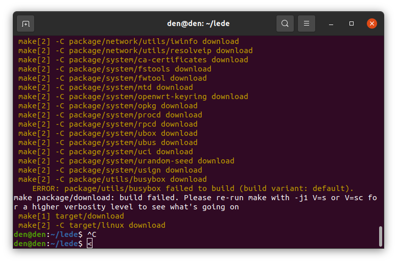 今天编译出错busybox下载失败 · Issue #8393 · coolsnowwolf/lede · GitHub