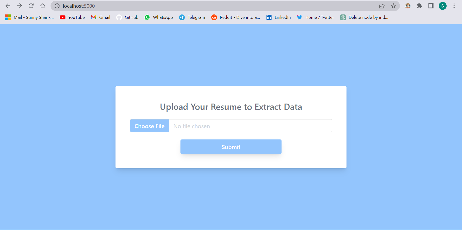 Building Web UI · Issue #5 · yogeshhk/MiningResume · GitHub