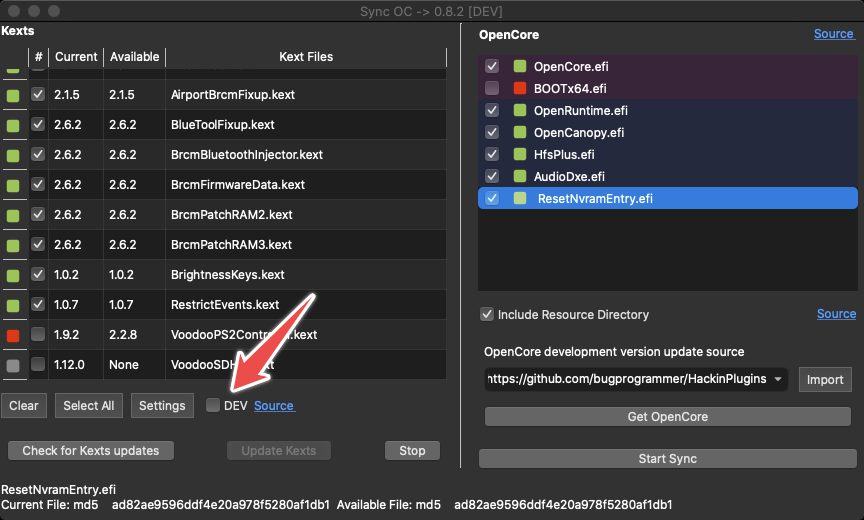 Kext Update issue when using nghtly builds · Issue #252 · ic005k ...