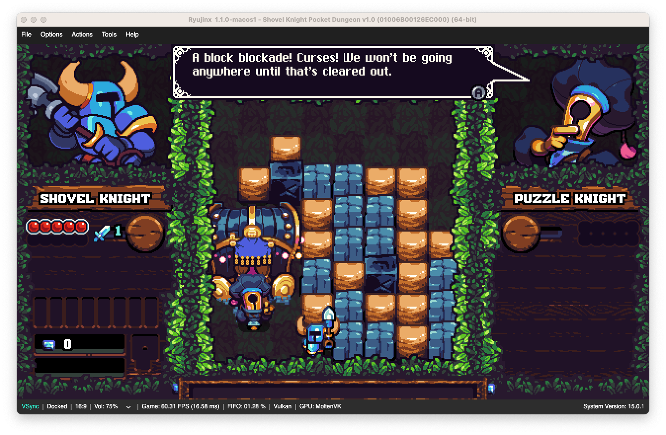 Shovel Knight Pocket Dungeon 01006B00126EC000 · Issue 4406 · Ryujinx