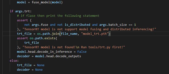 运行eval.py时 用trt多batch推理时会报错 TensorRT model is not support model fusing ...