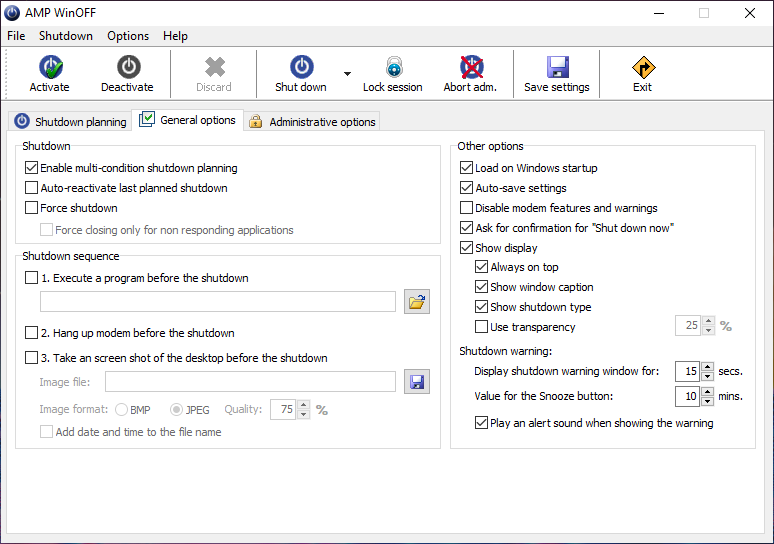 Request for a utility to automate windows computer shutdown planning