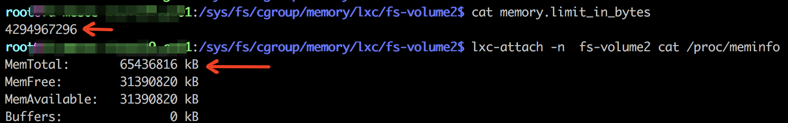 /proc/meminfo changed to the host's value · Issue #187 · lxc/lxcfs · GitHub