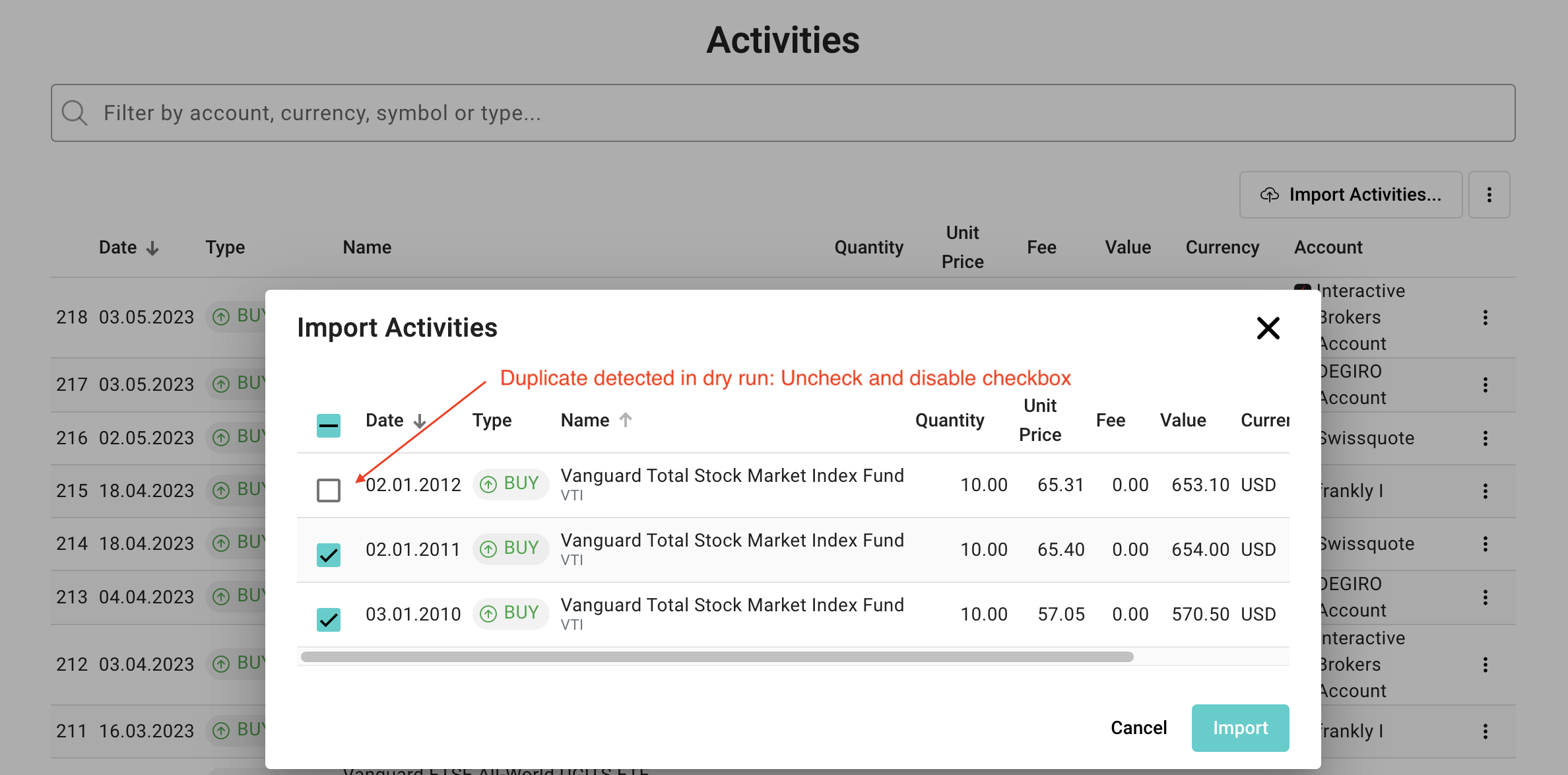Improve check for duplicates in import · Issue #1932 · ghostfolio ...