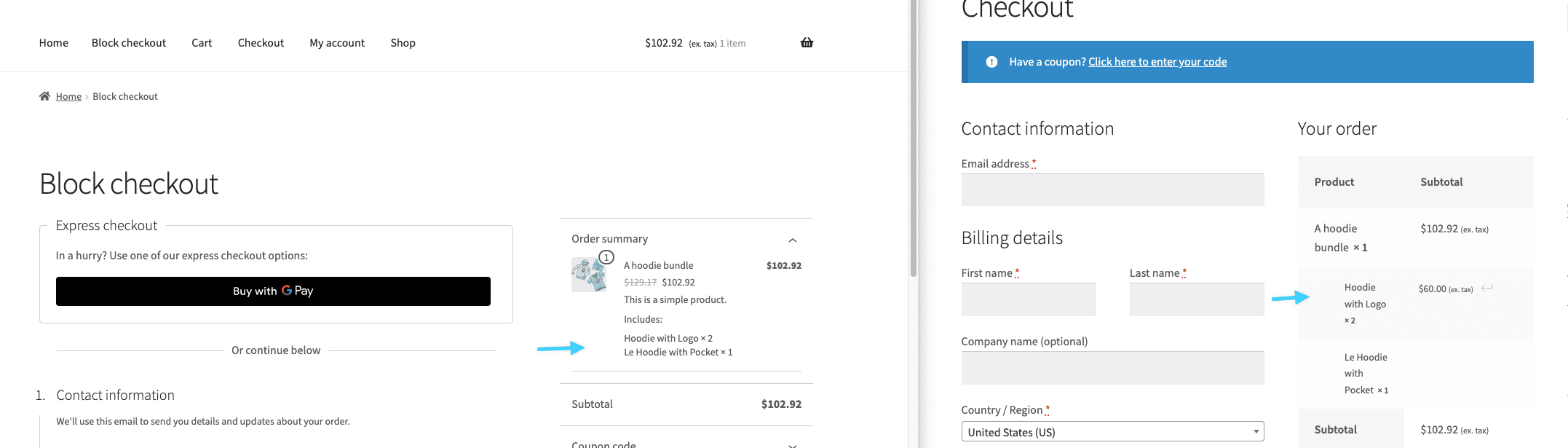 Bundled products prices not showing up on the block checkout · Issue ...