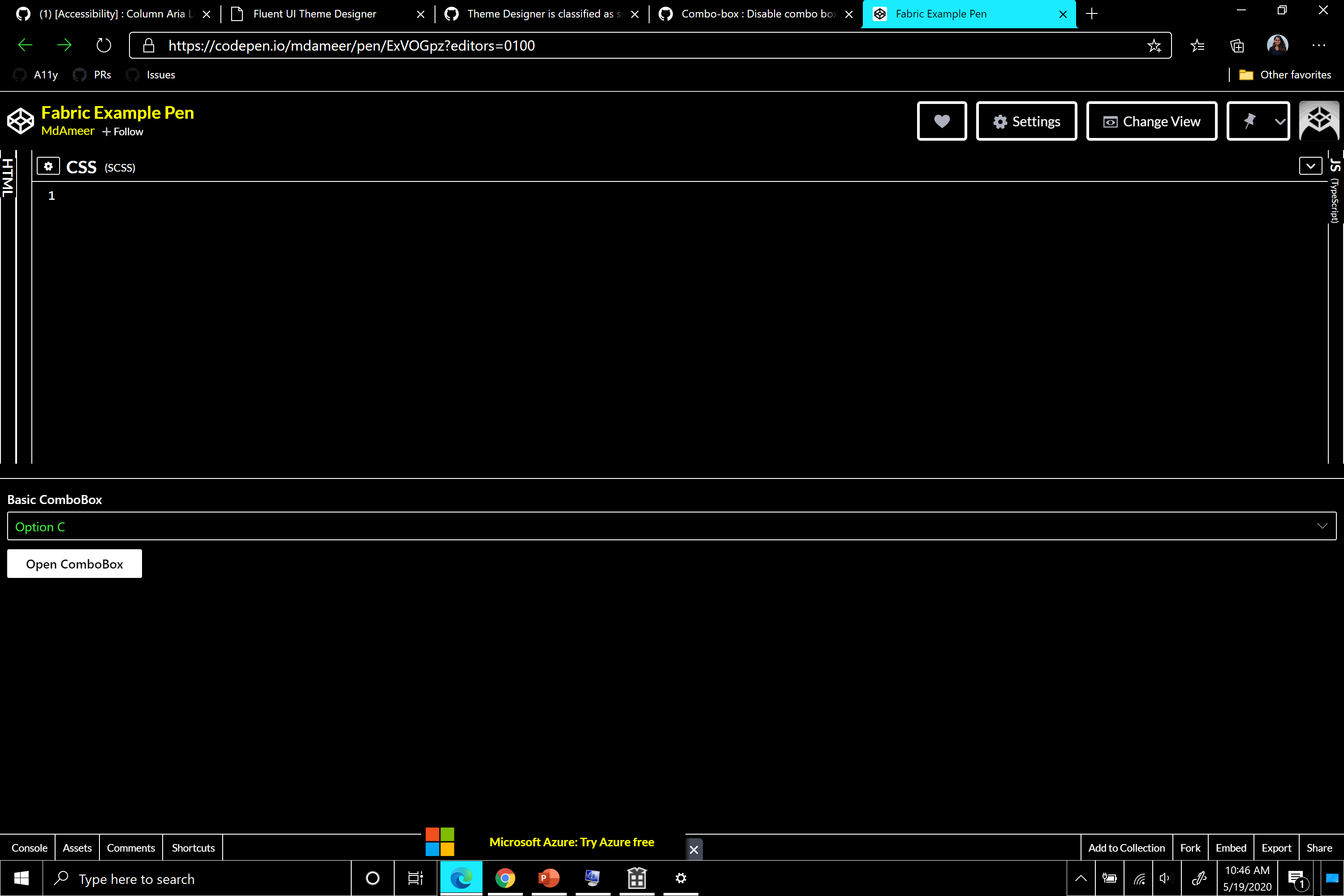 Combobox Disable combo box having color contrast issue · Issue