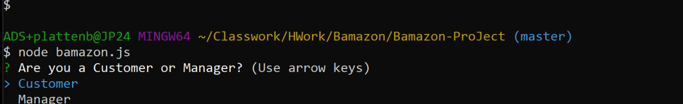 GitHub - TheKonnect/Bamazon-ProJect: Node and Mysql used to present a ...