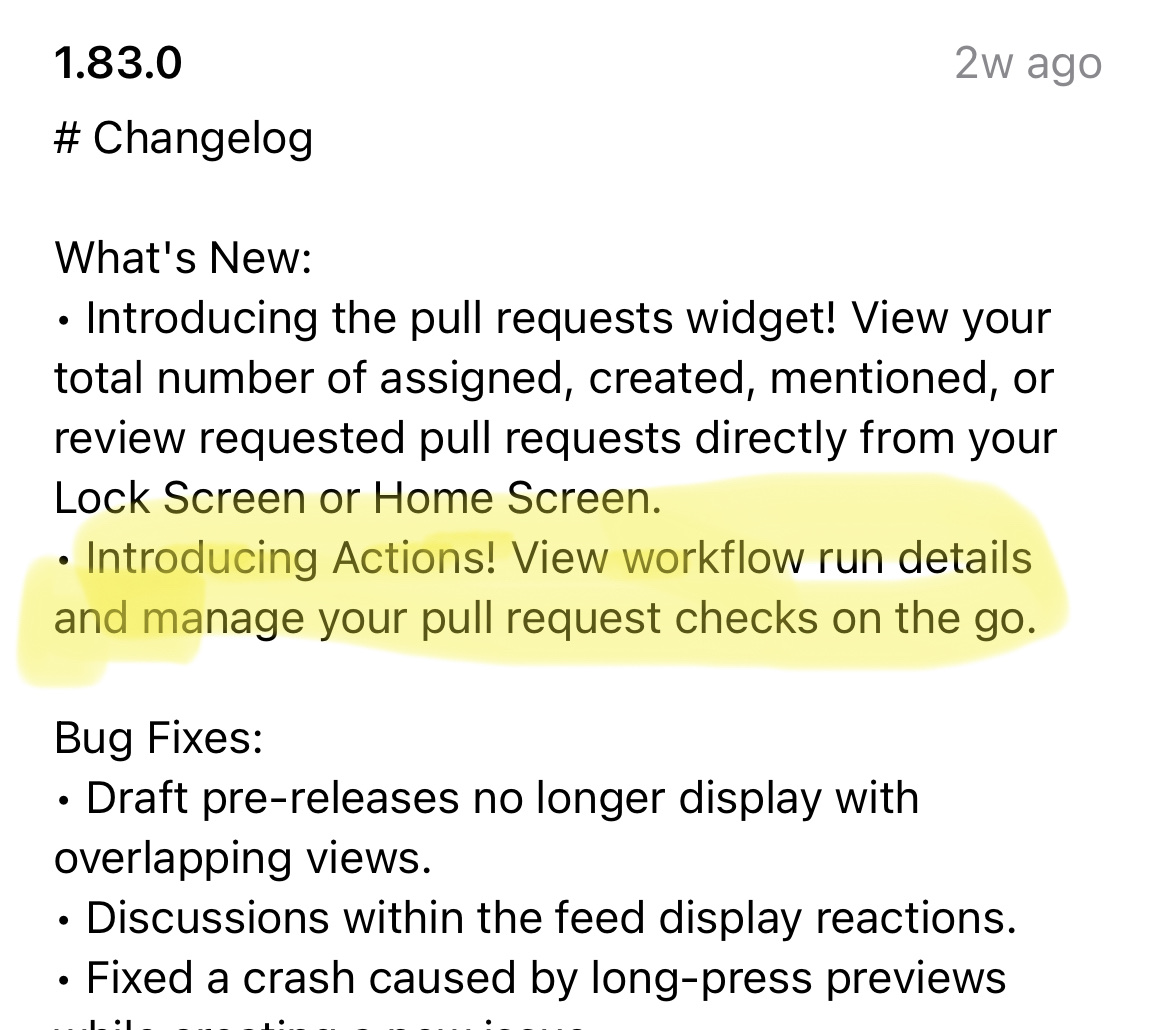 Where is GitHub Actions in iOS app? · community · Discussion #36619 ...
