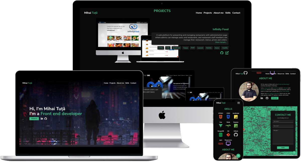 GitHub - mihaituta/portfolio: My own portofolio created with HTML, CSS ...