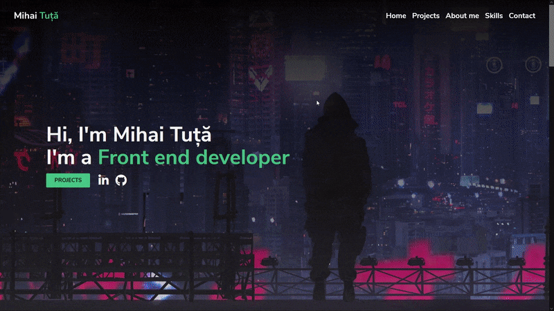 GitHub - mihaituta/portfolio: My own portofolio created with HTML, CSS ...