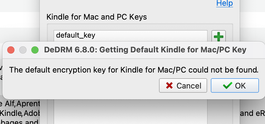 Fails to decrypt using Calibre 5.6 and DeDRM 7 (BigSur) · Issue #1435 ...