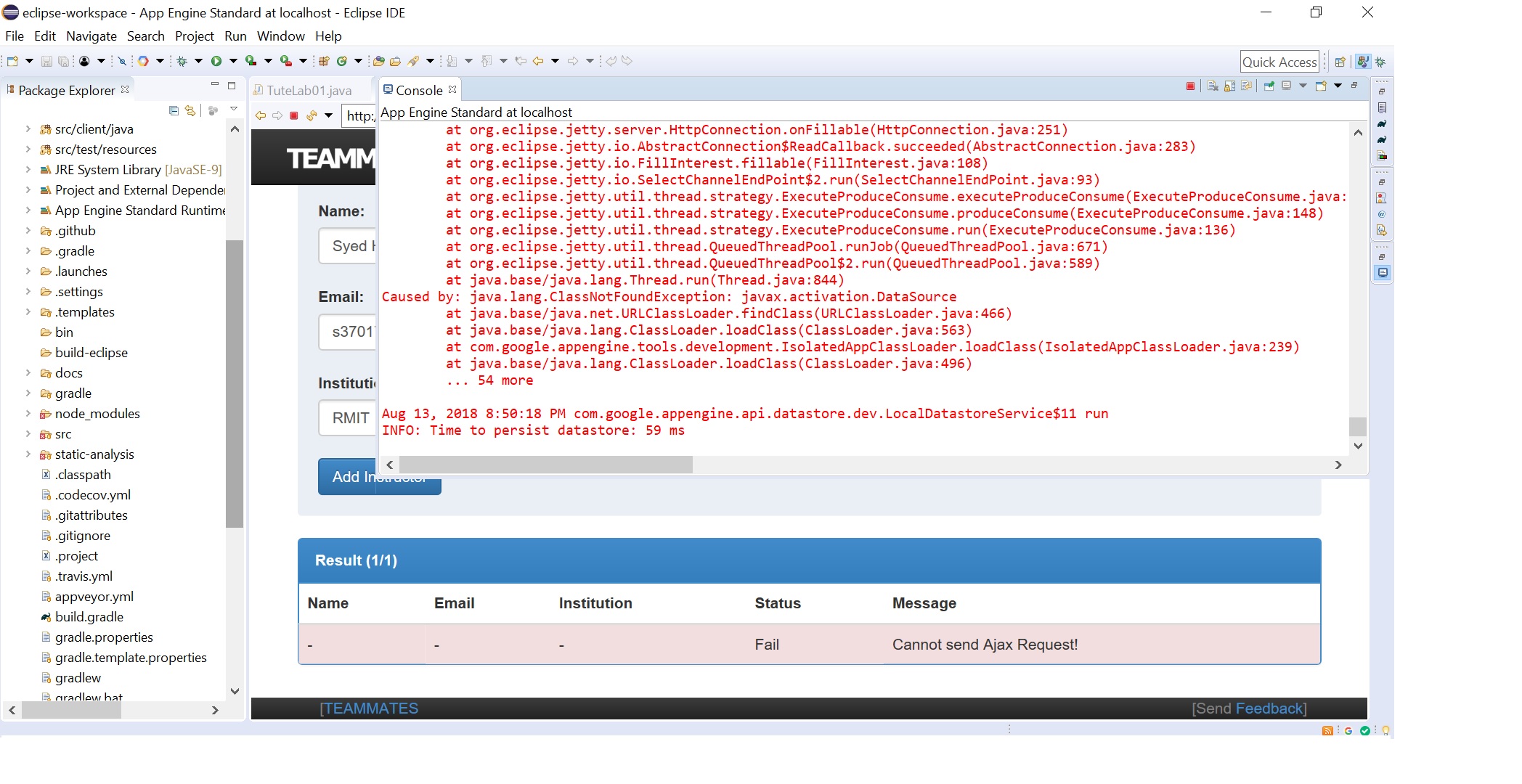 adding new instructor