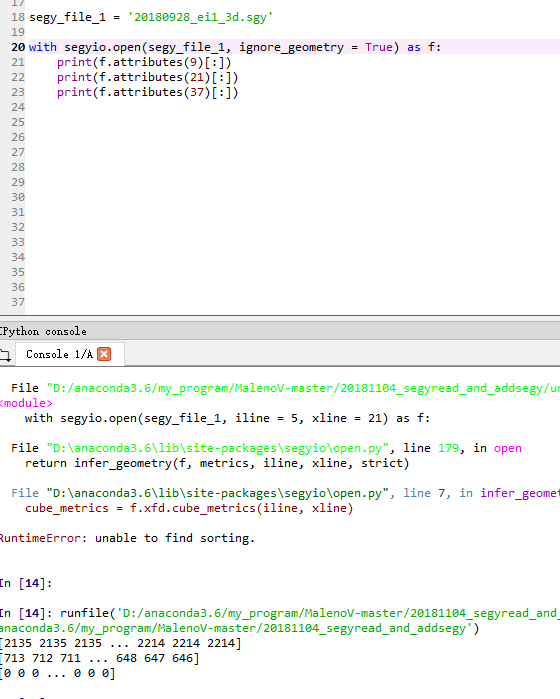 unable to find sorting · Issue #322 · equinor/segyio · GitHub