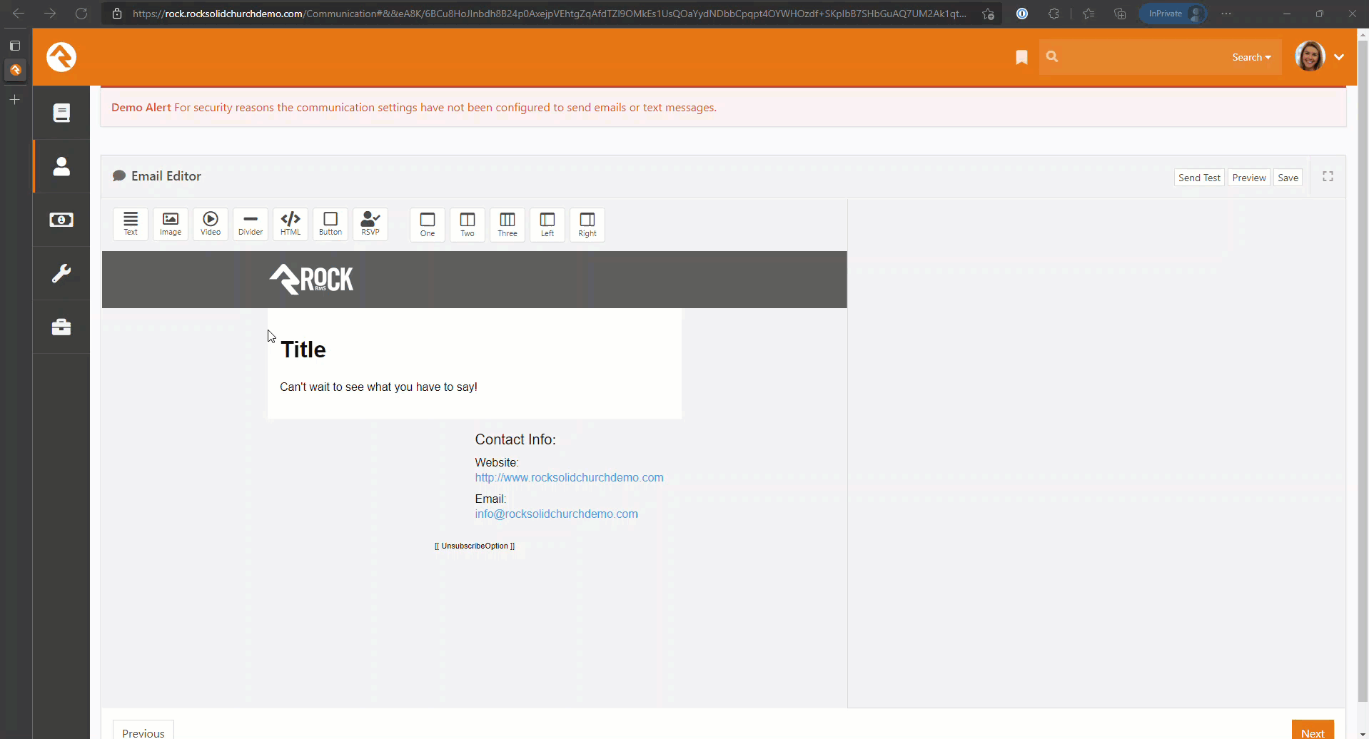 Communication Wizard Email Editor: New text components have to be ...