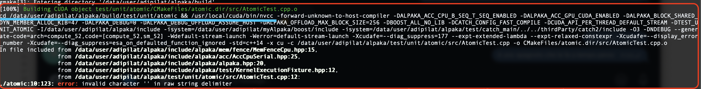 Cmake reading binary file for atomic test · Issue #1429 · alpaka-group ...