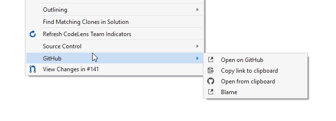 GitHub context menu for project files is not the same · Issue #1949 ...