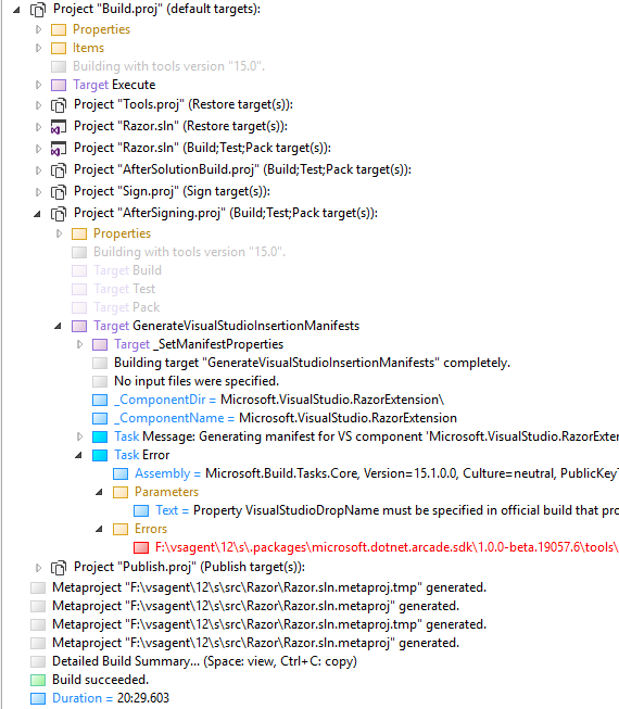 Error in AfterSigning.proj doesn't fail the build · Issue #1800 ...
