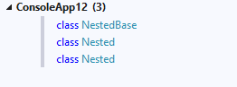 Go to Implementation should show containing type for nested types ...
